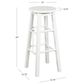 Linon Home Decor Abby 29" Bar Stool in White, , large