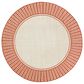 Surya Alfresco 7"3" Round Rust and Beige Indoor/Outdoor Area Rug, , large