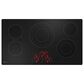 GE Profile 2-Piece Kitchen Package with Stainless Steel 36" Smart Built-In Convection Double Wall Oven and 36" Electric Cooktop in Black, , large