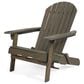 Hearth and Haven Bellwood Outdoor Folding Adirondack Chair in Grey, , large