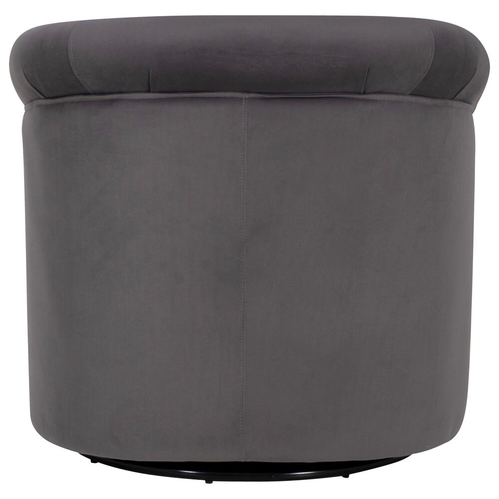 Linon Home Decor Bonnie Swivel Chair in Grey, , large