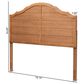 Baxton Studio Clive Full Panel Headboard in Ash Walnut, , large