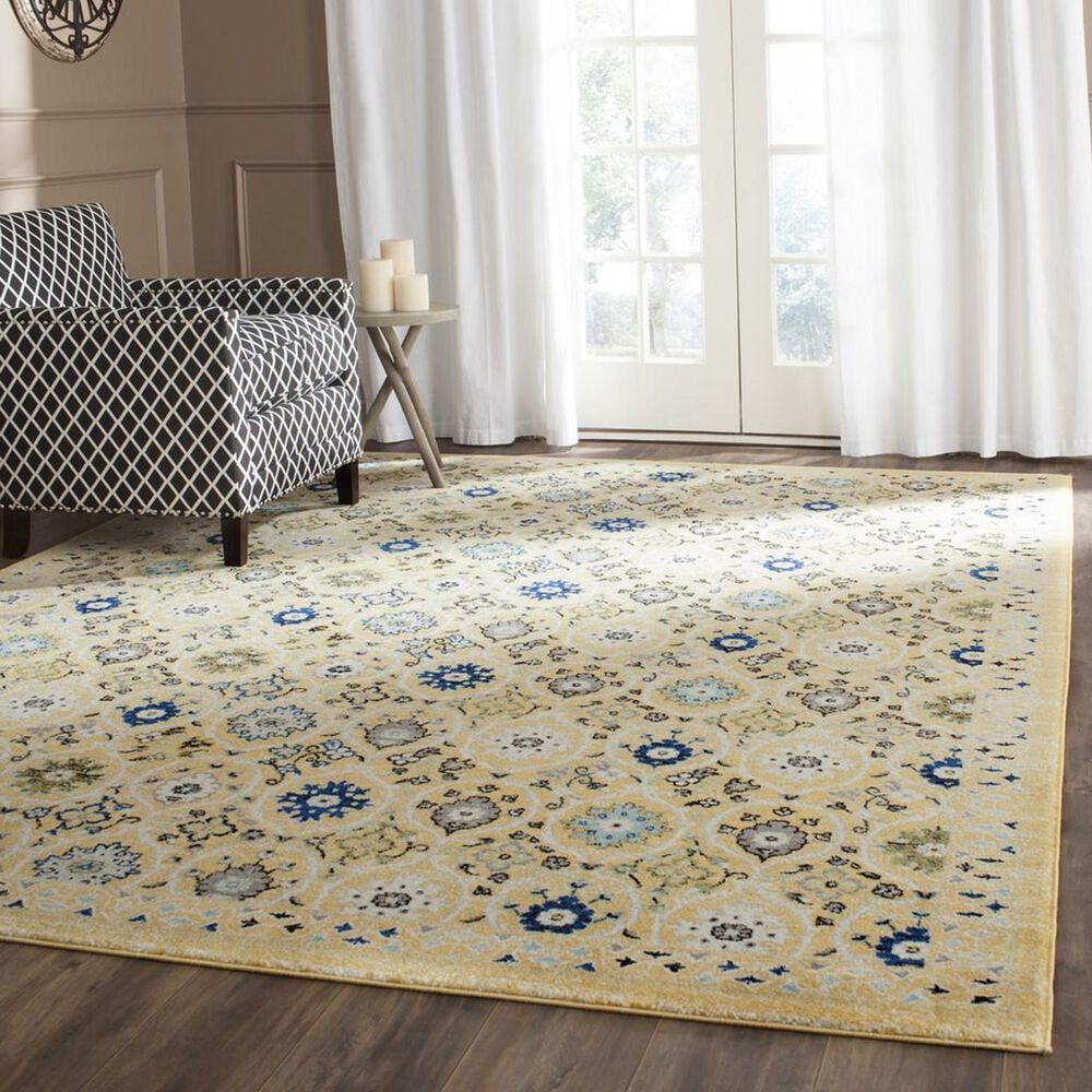 Safavieh Evoke EVK210B 10&#39; x 14&#39; Gold and Ivory Area Rug, , large