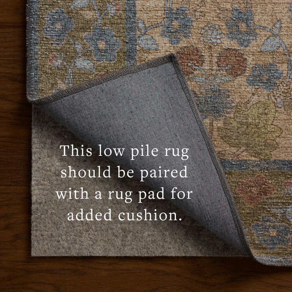 Rifle Paper Co. x Loloi Edinburgh Tan and Olive 10' x 14' Area Rug, , large