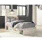 Ashley Cambeck Twin Panel Headboard in Whitewash, , large