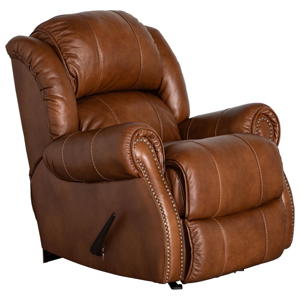 HomeStretch Yellowstone Manual Recliner in Cognac, , large