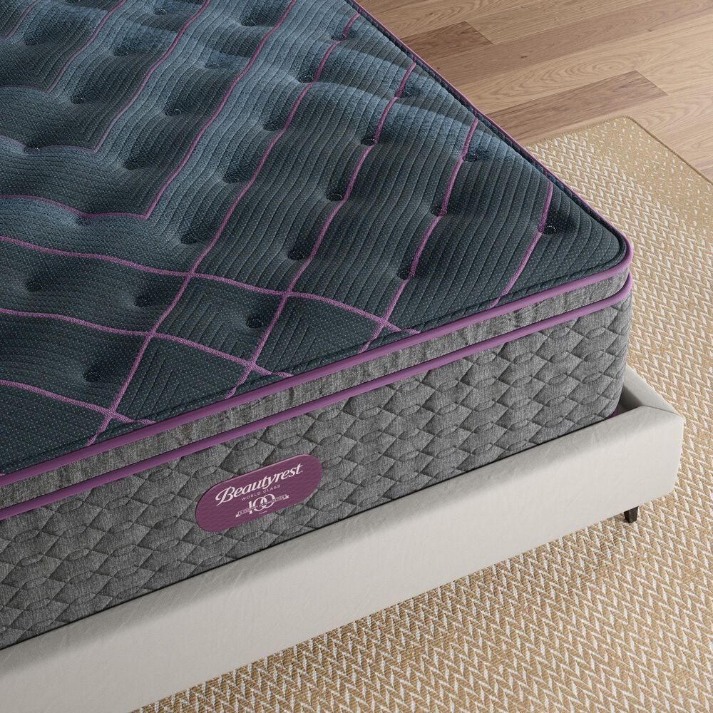 Beautyrest World Class Level Three Plush Pillow Top Queen Mattress, , large