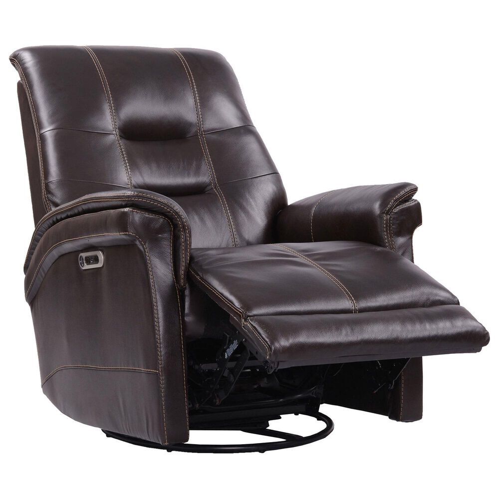 Simeon Collection Carnegie Power Recliner in Verona Coffee, , large