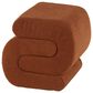 Maple and Jade 20" Boucle Accent Ottoman in Copper, , large