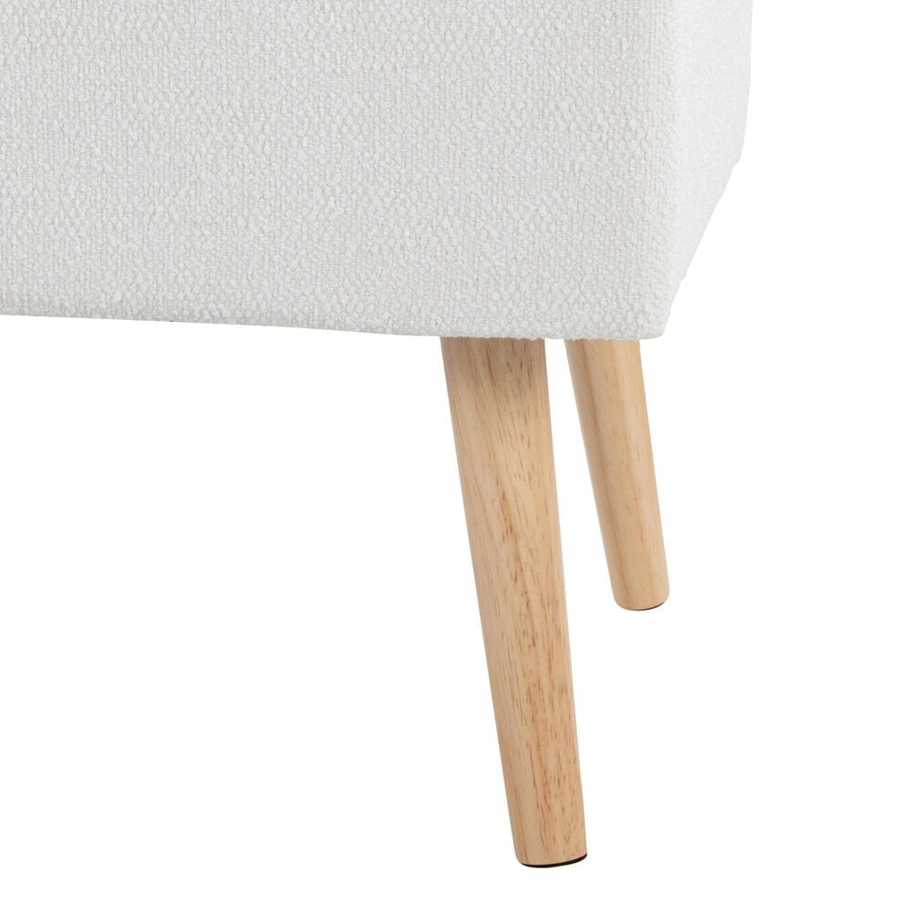 Lumisource Storage Bench with Cream Cushion in Natural, , large