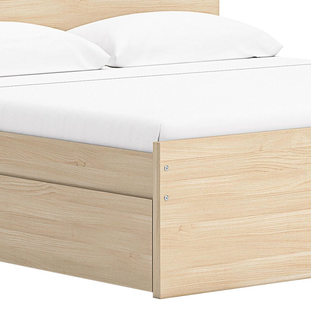 Ashley Onita King Panel Platform Bed with 1 Side Storage in Natural, , large