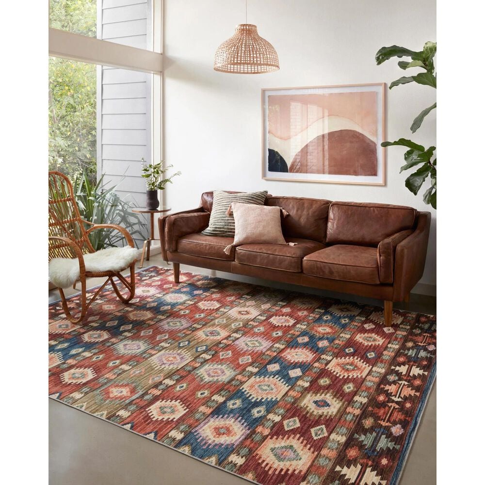 Loloi II Zion ZIO-06 7&#39;6&quot; x 9&#39;6&quot; Fiesta and Multicolor Area Rug, , large