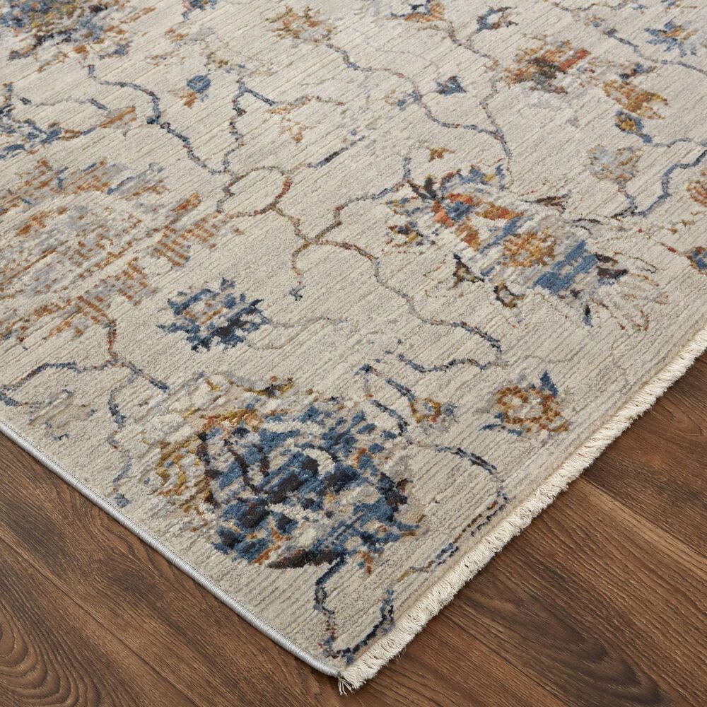 Feizy Kaia 3&#39; x 5&#39; Ivory and Multicolor Area Rug, , large