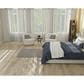 Nourison Courtyard Ivory and Charcoal 4" Square Indoor/Outdoor Area Rug, , large