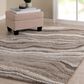 Central Oriental Structures Torrent Arette 5" x 7"6" Cloud and Multicolor Area Rug, , large