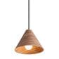 Golden Lighting Conique 1-Light Mini Pendant in Dark Walnut, , large