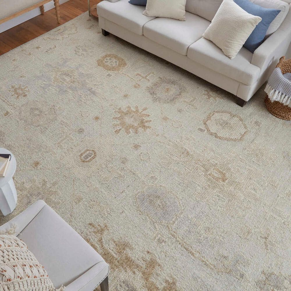 Feizy Grafton 9&#39;6&quot; x 13&#39;6&quot; Light Silver Area Rug, , large