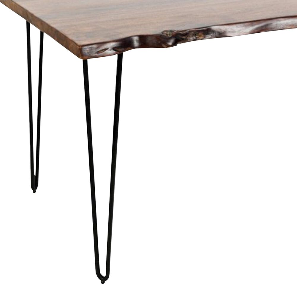 Waltham Nature&#39;s Edge 60&quot; Dining Table in Chestnut and Black - Table Only, , large