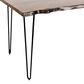 Waltham Nature"s Edge 60" Dining Table in Chestnut and Black - Table Only, , large