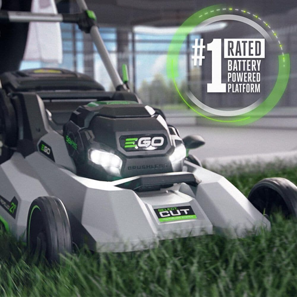 EGO Power+ 21" Select Cut Self Propelled Lawn Mower, includes 7.5ah Battery, Rapid Charger and POWER+ 5.0 Amp Hour Battery with Fuel Gauge, , large