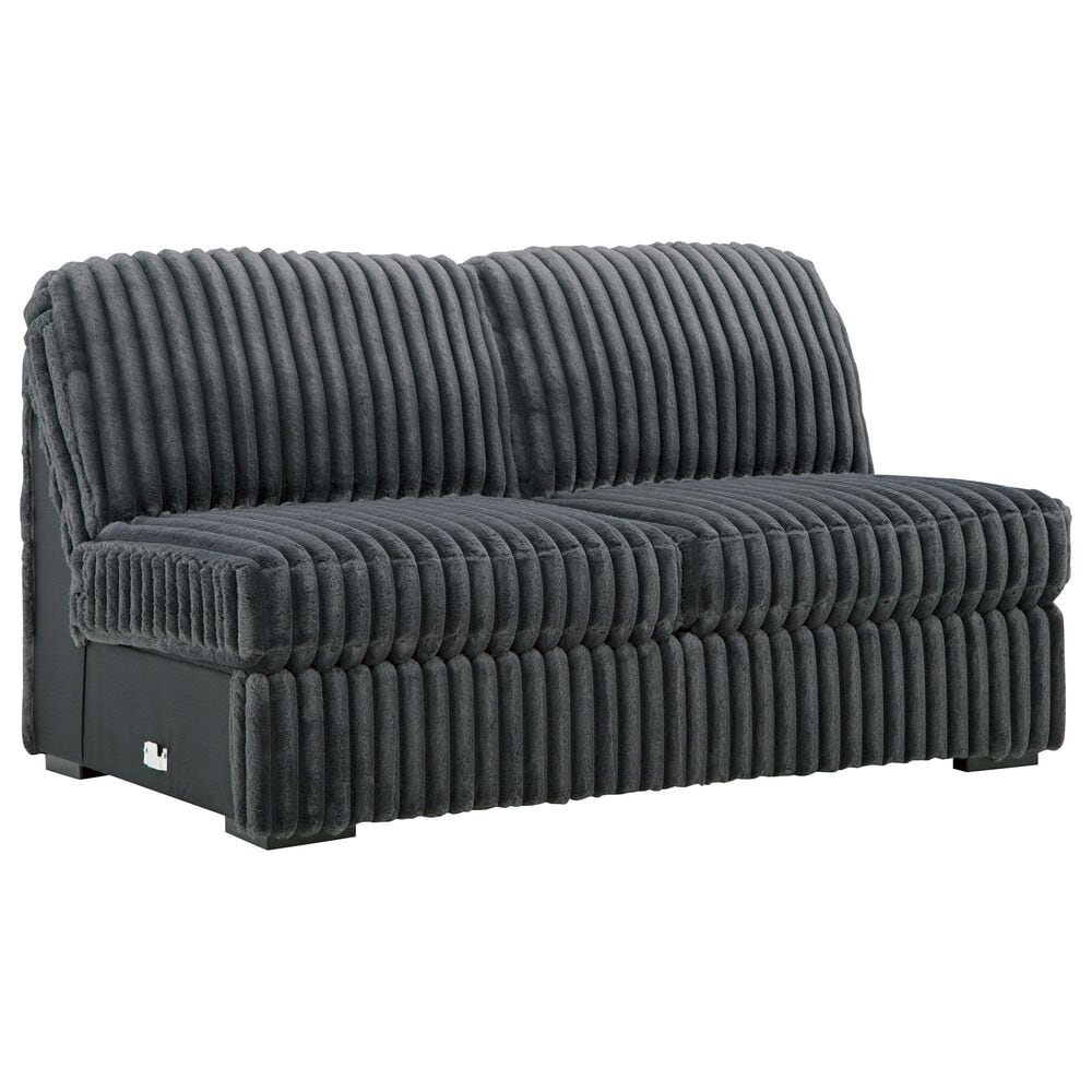 Ashley Midnight-Madness 4-Piece Right Facing Sectional with Chaise in Gunmetal, , large