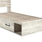 Ashley Cambeck Twin Dual Storage Bed in Whitewash, , large