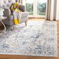Safavieh Madison MAD603K 4" x 6" Turquoise and Ivory Area Rug, , large