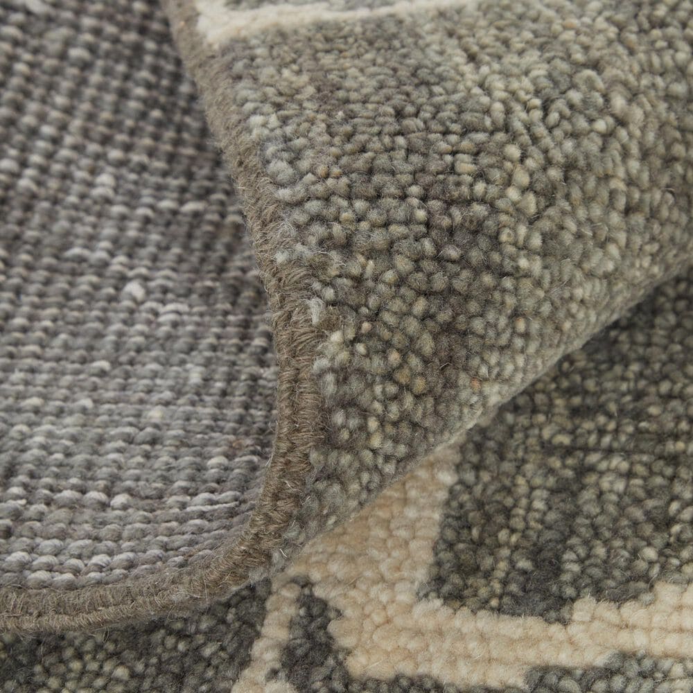 Feizy Sutton 2&#39;6&quot; x 8&#39; Pewter and Green Runner, , large