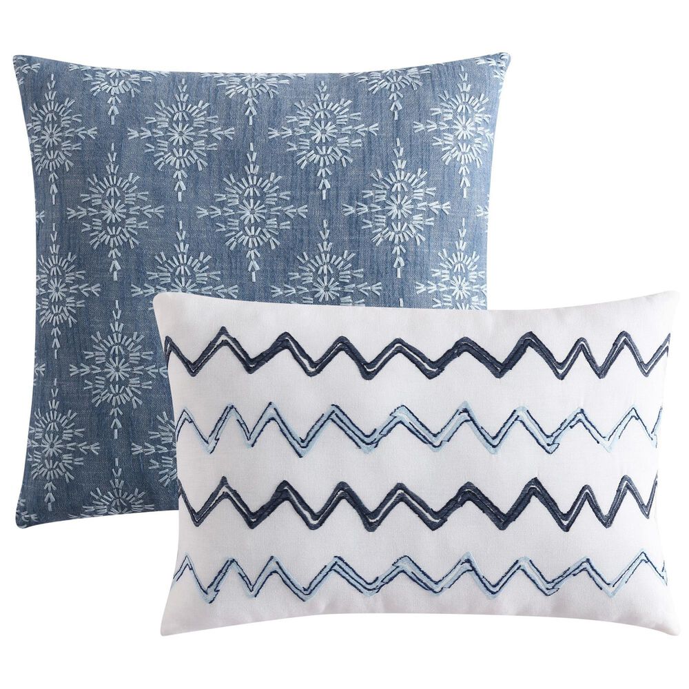 Hallmart Collectibles Jarvis 5-Piece Queen Comforter Set in Blue, , large