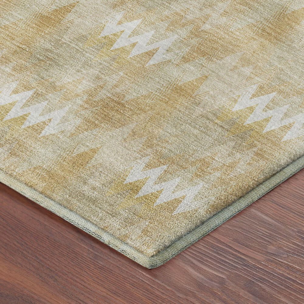 Dalyn Rug Company Soft Essentials Chevron Gold 3' x 5' Area Rug, , large