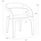 37B Atika Dining Arm Chair in Milliken Cognac, , large