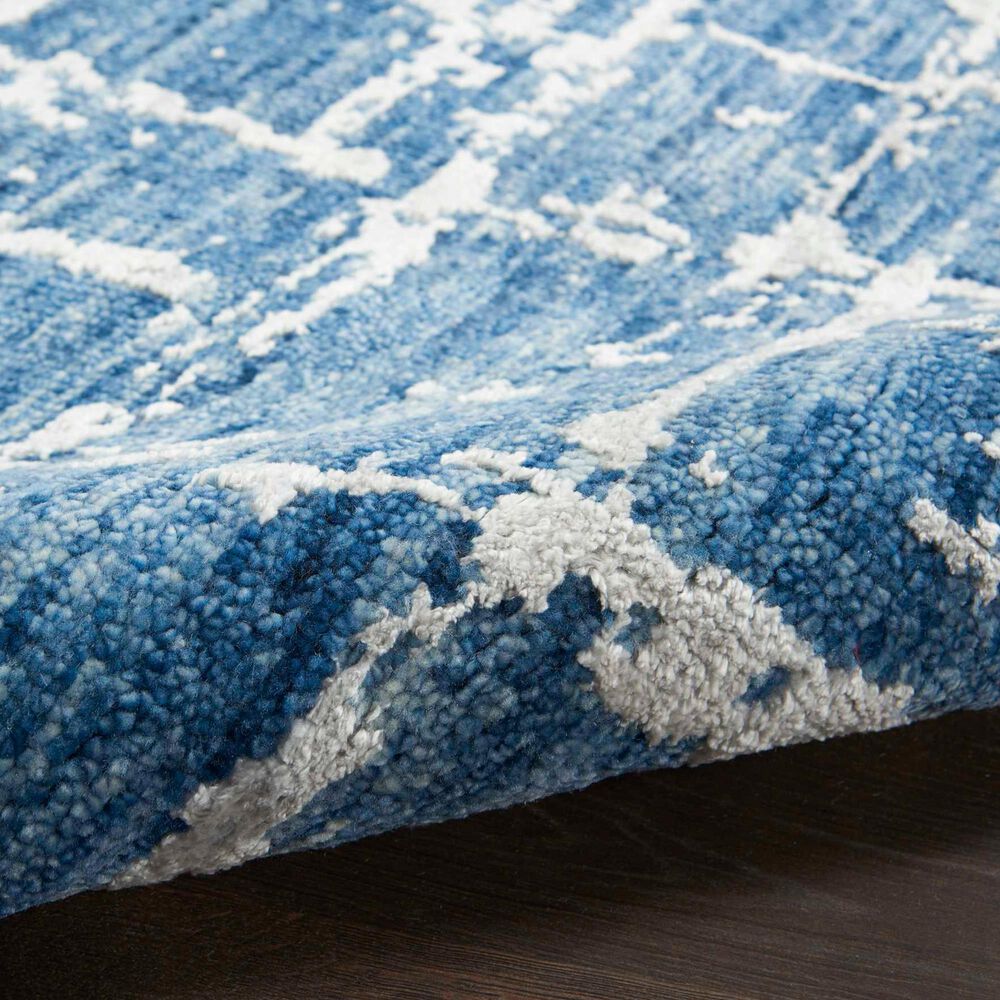 Nourison Luna 8&#39;6&quot; x 11&#39;6&quot; Blue and Silver Area Rug, , large