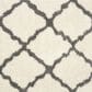 Safavieh Dallas Shag SGD257H-6R 6" x 6" Ivory/Dark Grey Round Rug, , large