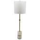 A&B Home Ipori Buffet Lamp in White and Brass, , large