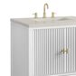 James Martin Myrrin 30" Single Bathroom Vanity in Bright White with 3 cm Charcoal Soapstone Silestone Top and Rectangular Sink, , large