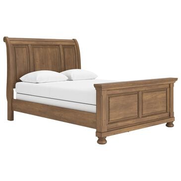 Ashley Feddinger Queen Sleigh Bed in Chestnut Brown, , large