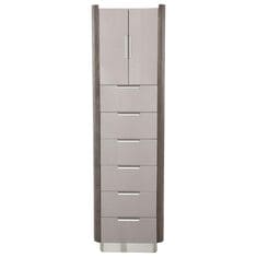 Vista Haus Roxbury Park Lingerie Chest in Slate and Brushed Nickel