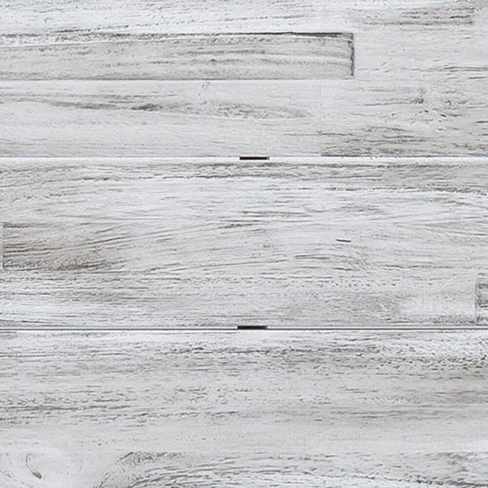 Hearth and Haven 63&quot; Dining Bench in Light Grey Sandblast and Black Rustic, , large