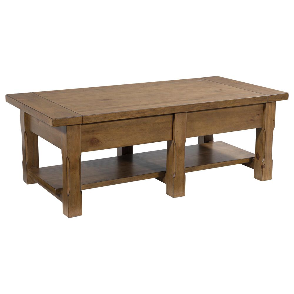 Ashley Vandenmore Rectangular Cocktail Table in Medium Brown, , large