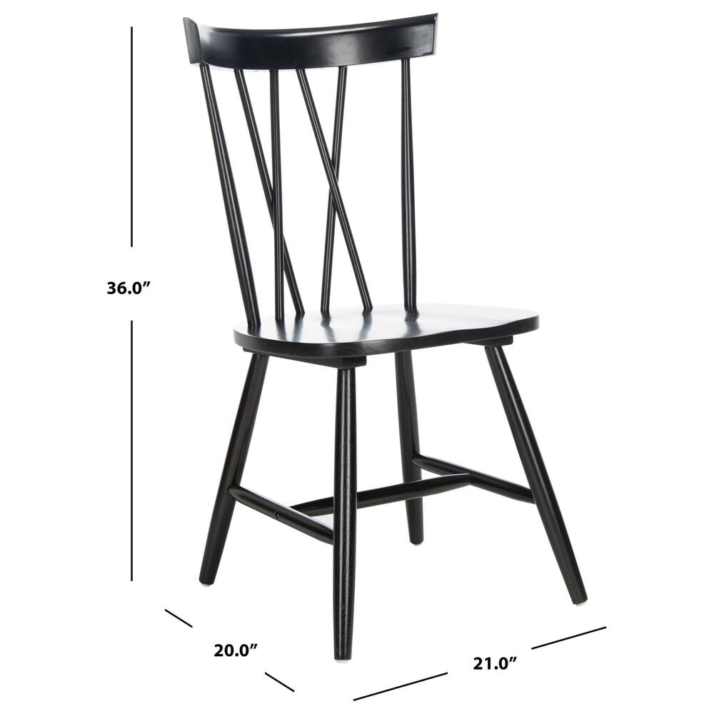 Safavieh Alexander Dining Chair in Black &#40;Set of 2&#41;, , large