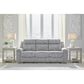 Ashley Buntington Manual Reclining Sofa in Pewter, , large