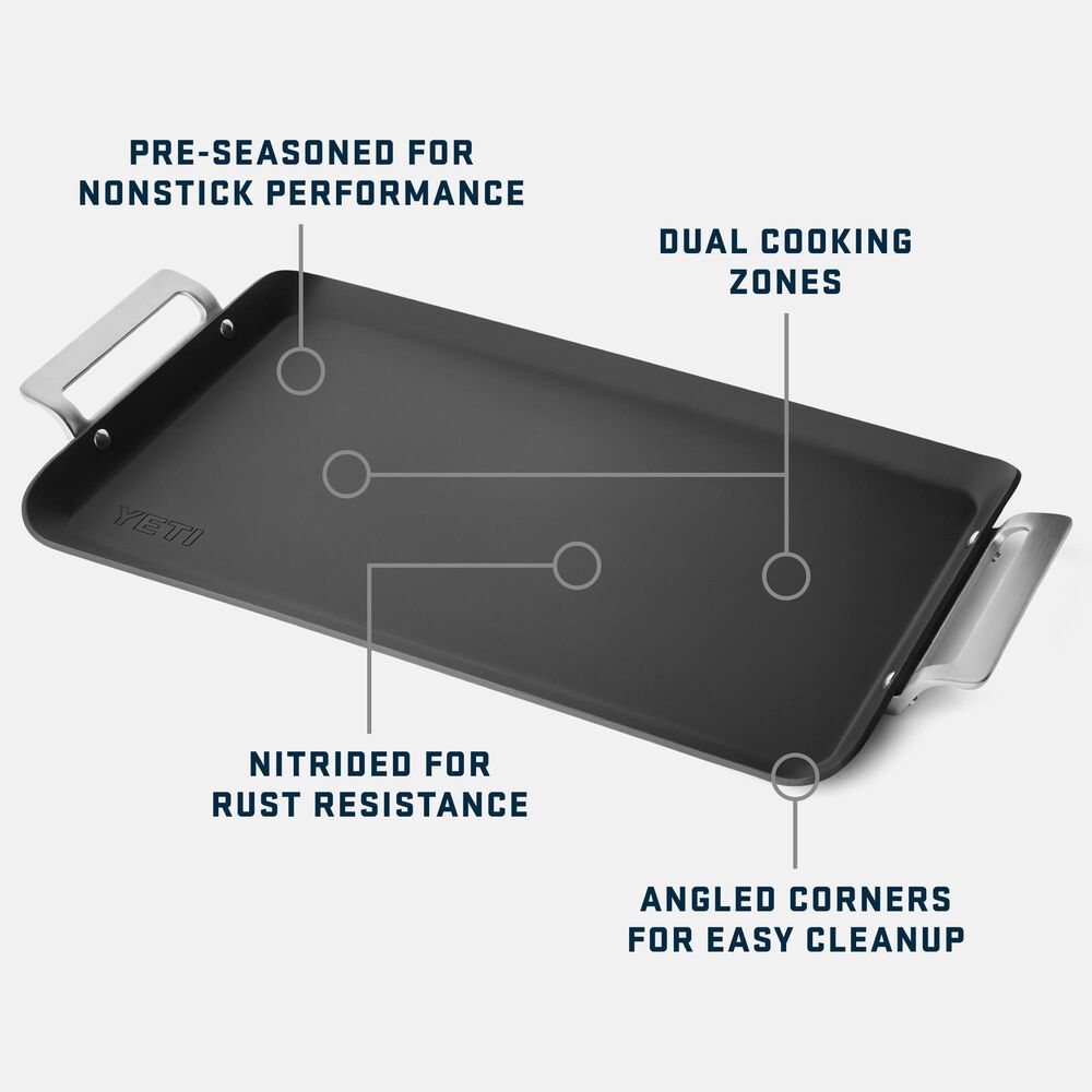 YETI Carbon Steel Double Burner Griddle in Gray, , large