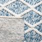 Safavieh Natura NAT711B 6" Square Ivory and Blue Area Rug, , large