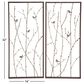 Maple and Jade 32" x 14" Wall Decor in Black, Brown and Gray (Set of 2), , large