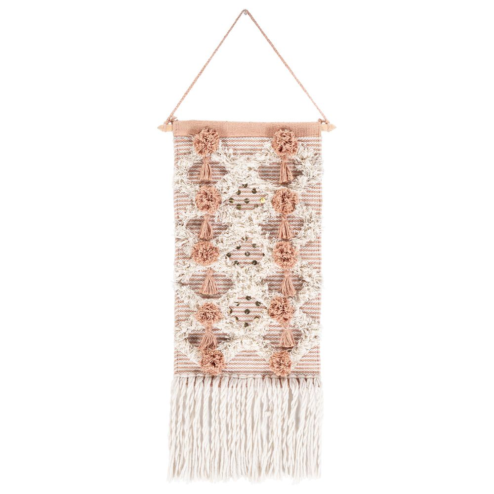 Surya Kari Wall Hanging in Camel and White, , large