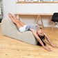 Jaxx Avana Chaise Lounge Yoga Chair in Buckwheat Velvet, , large