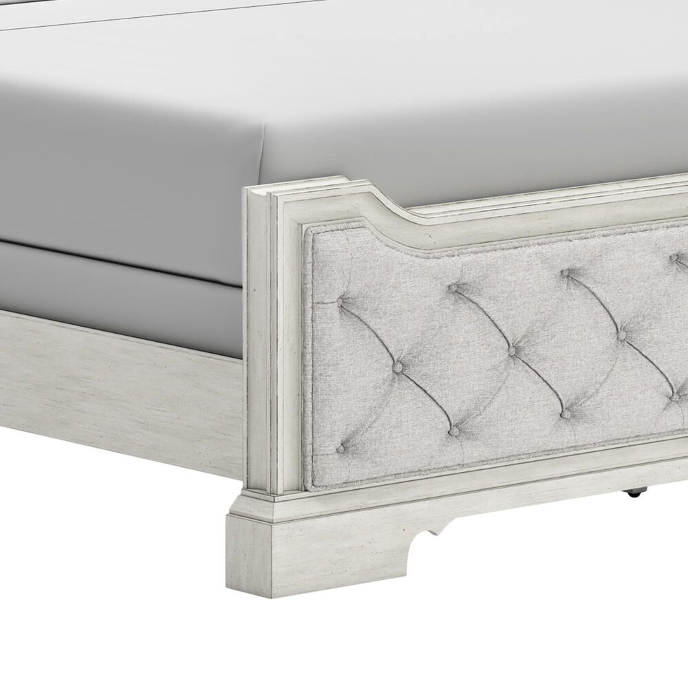 Millenium Arlendyne King Upholstered Bed in Antique White, , large