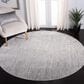 Safavieh Dream 6"7" Round Ivory and Grey Area Rug, , large