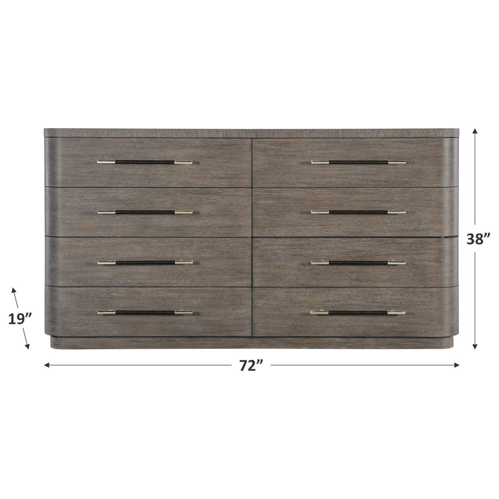Hooker Furniture Modern Mood 8-Drawer Dresser in Mink, , large