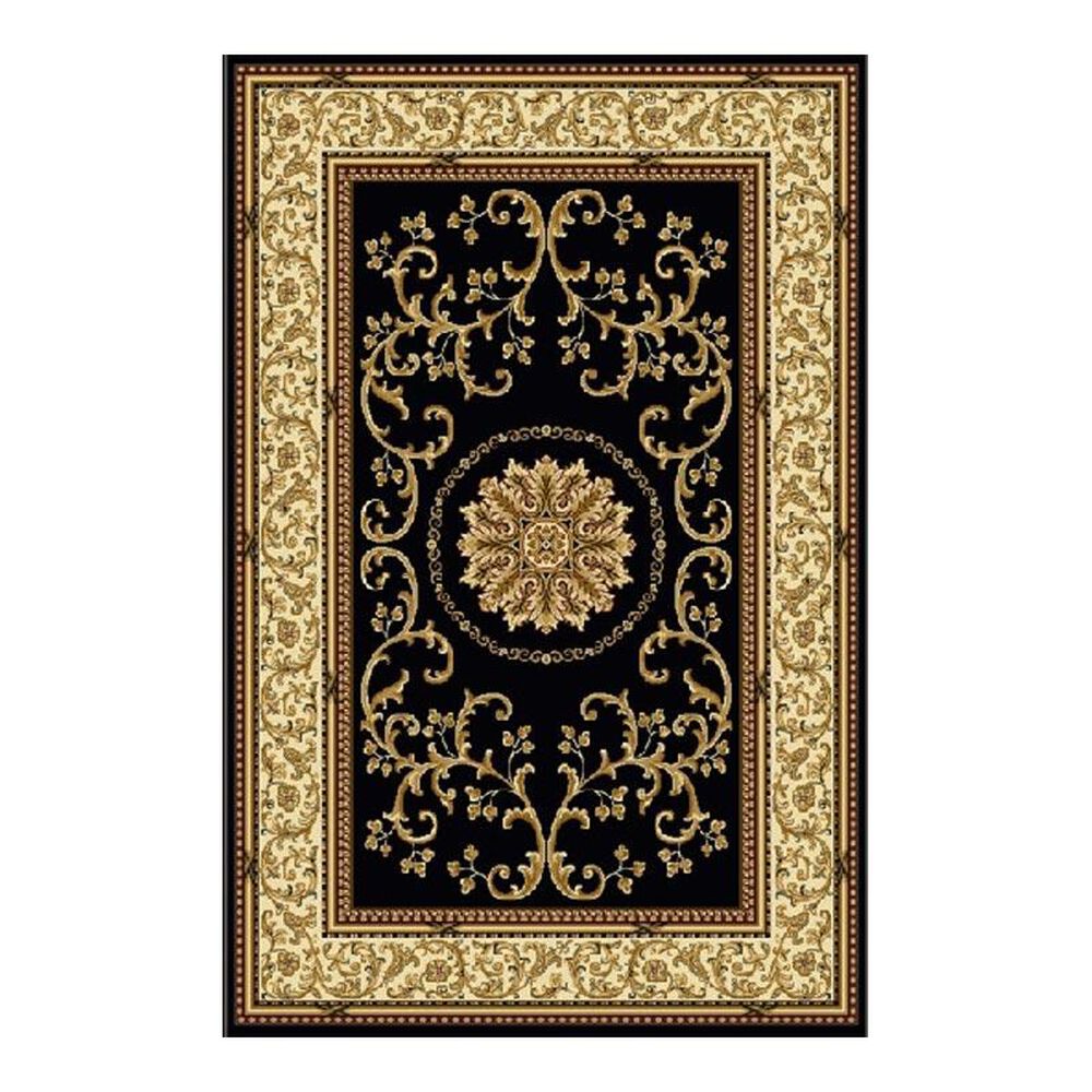 Radici USA Noble 1419 7'9" x 9'6" Black Area Rug, , large